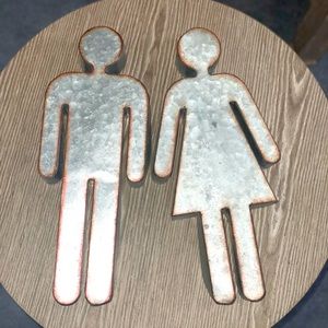 Galvanized metal 👫 signs